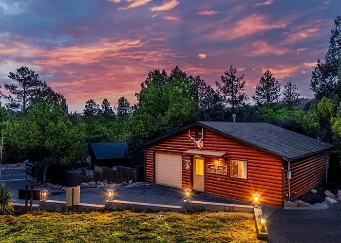 Cabin #6 Bobcat Bunkhouse - Pet Friendly - King Bed - Sleeps 4